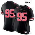 Men's NCAA Ohio State Buckeyes Blake Haubeil #95 College Stitched No Name Authentic Nike Red Number Black Football Jersey PJ20H70QV